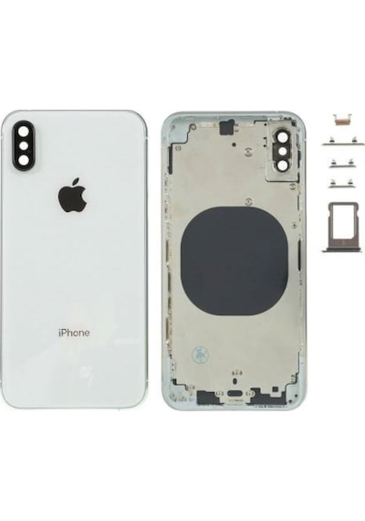Kadrioğlu Apple Uyumlu iPhone XS Kasa Kapak Beyaz