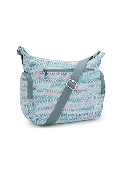 Kipling Kıplıng Gabb Orta Boy Omuz Çantası Desenli Palmtree Leaves Desenli Çok Renkli
