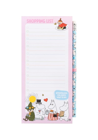 Lexroo Not Defteri Küçük Moomin Moments - Alışveriş Listesi Manyetik Buzdolabı