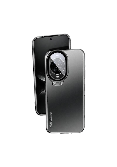 Microcase Huawei Nova 13 Pro İle Uyumlu Rome Serisi Kamera Koruma Ve Standlı Kılıf Al4968 Siyah