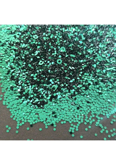 Glitter Yuvarlak Epoksi Süsleme Pulu Nail Art Makyaj İri Taneli Sim Zümrüt 100 Gr