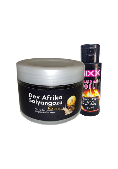 Bonie Giant Ksıxx:26 Afrikasalyangozu Kremi Yaşlanma Kàrşıtı Dev Salyangoz 100ml + 60 Ml Sıxx Masaj Yağı