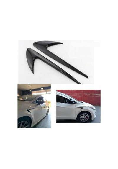 Esnek Tampon Çamurluk Venti Çamurluk Izgara Body Kit Parlak Siyah
