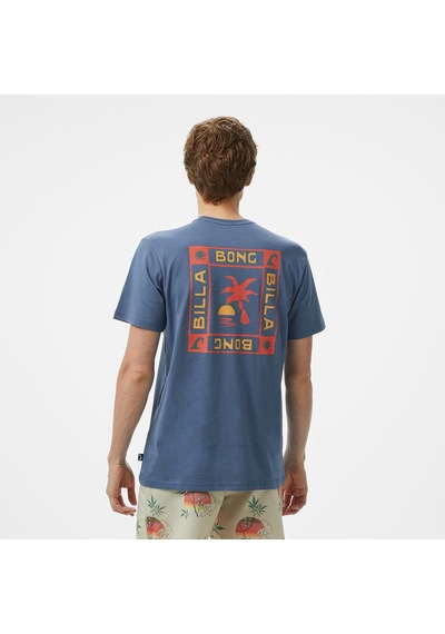 Billabong Window Premium Erkek Mavi T-shirt 24a351507 Mavi