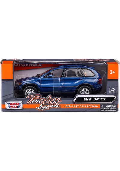 Motor Max 1:24 Bmw X5 Diecast Model Araba - Metal Koleksiyonluk Araç - Mavi