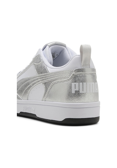 Puma Rebound V6 Low Metallic Kadın Beyaz Sneaker Ayakkabı 40605502