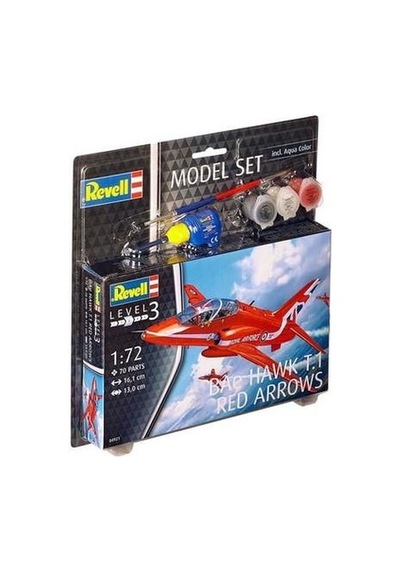 Revell 1:72 Hawk T1 Red Arrow Model Set - Uçak Model Yapım