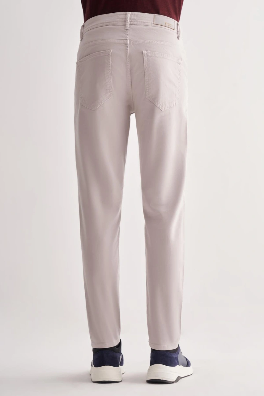 İmza Taş Rengi Casual Slim Fit 5 Cep Düz Paça Pantolon 1003255321 Taş