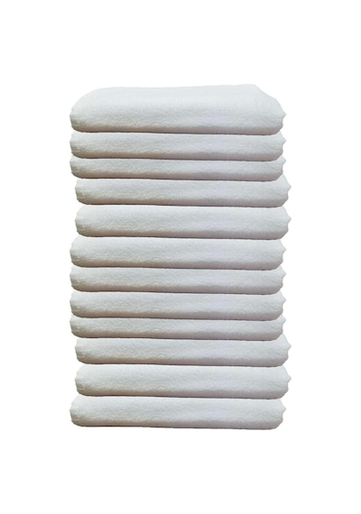 12li Paket Boya Tutmayan Mikrofiber El Yüz Spor Kuaför Havlusu 50x90 Cm Siyah