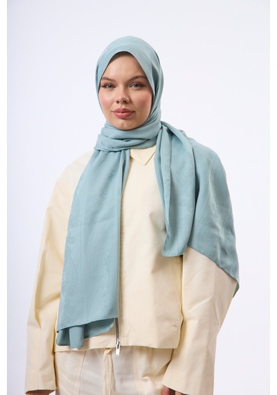 Mirsoy Scarf Zerafet Desen Şal Mint
