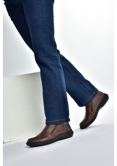 Fox Shoes V398577603 Kahverengi Hakiki Deri Kadın Bot Kahverengi-hakiki Deri