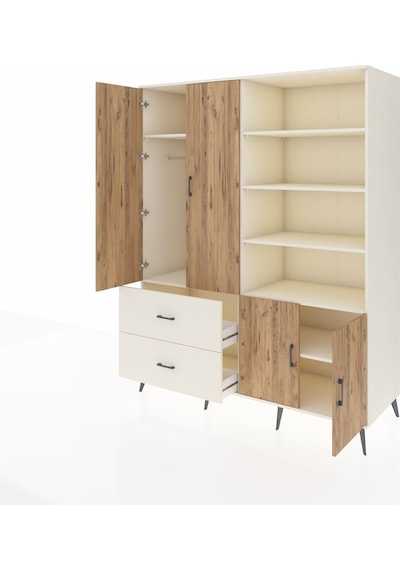 Kronos Gardrop 7 Raflı 2 Çekmeceli Tek Askılı 176x59x221 Aytaşı-çam/aytaşı Çam/aytaşı Kronos Gardrop 7 Raflı 2 Çekmeceli Tek Askılı 176x59x221 Aytaşı-çam/aytaşı Çam/aytaşı