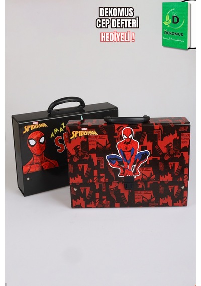 X Dekomus Lisanslı Hero Strike Collection Spiderman Saplı Çanta Tekli Altın