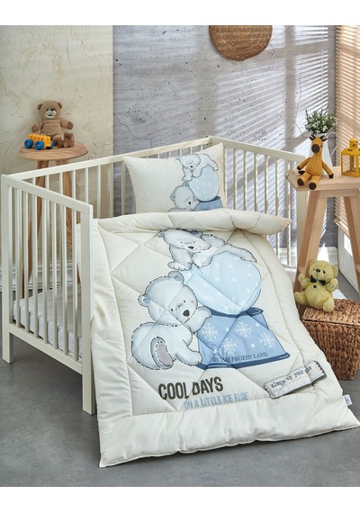 Komfort Home Ranforce Bebek Yorgan Seti Pamuk / V14