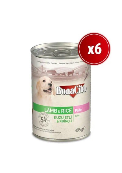 Bonacibo Ezme Kuzu Etli Pirinçli Yavru Köpek Maması 6 x 400 G
