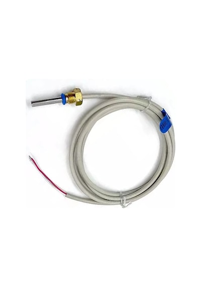 Pt1000 Sıcaklık Sensörü 0c/105c Çelik Isı Probu 1.5 Metre Ip68 Su Geçirmez Isıtıcı Fırın Kazan