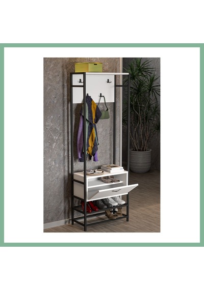 Bşkvirgo Metal Portmanto Beyaz 180 Cm Bsk2026 Bşkvirgo Metal Portmanto Beyaz 180 Cm Bsk2026