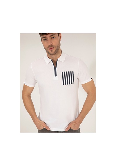 Pierre Cardin Slim Fit Fermuarlı Polo Yaka Tişört 50263932-vr013 Renkli