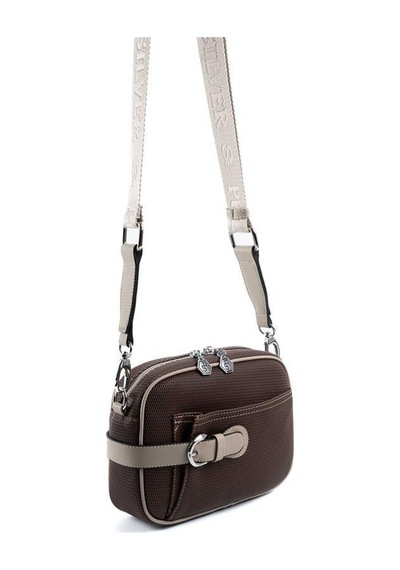 Silver Polo Sp1256 Kadın Çapraz Çanta Petek Kahve-vizon