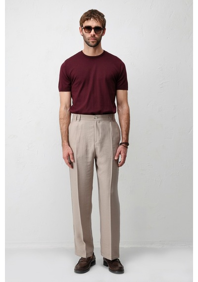 Antioch Comfort Slim Triko T-shirt Bordo