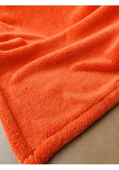 Mulberry Wellsoft Battaniye Televizyon Battaniyesi Peluş Polar Battaniye Tek Kişilik 170 x 230-kiremit