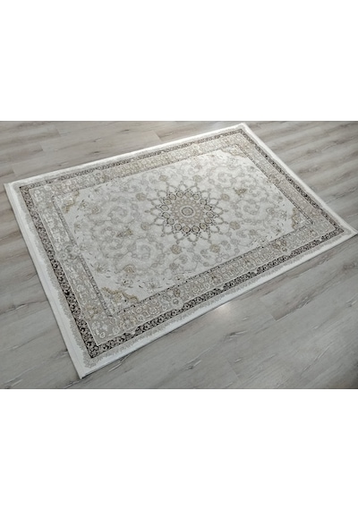 Vera Klasik Desenli Ipeksi Yumuşaklıkta Dokunmuş Makina Halısı 160x230 Cm Kahverengi - Vizon Vera Klasik Desenli Ipeksi Yumuşaklıkta Dokunmuş Makina Halısı 160x230 Cm Kahverengi - Vizon