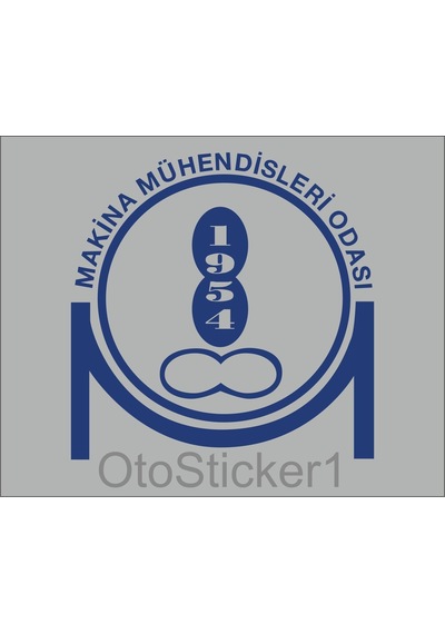 Oto Sticker Makina Mühendisleri Odası Stickeri