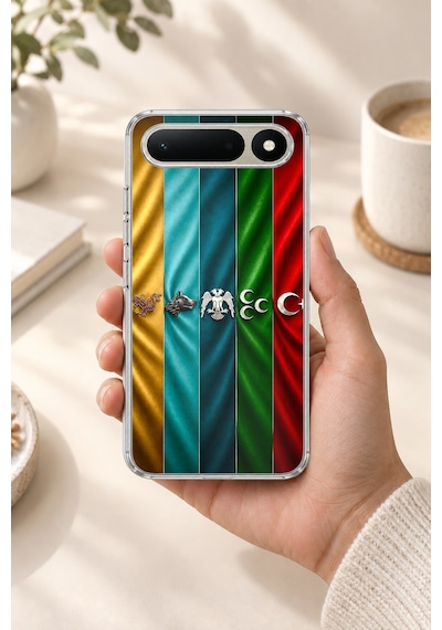 Tecno Spark 50 5g Uyumlu Tarihi Türk Devletleri Bayrakları Baskılı Silikon Kılıf