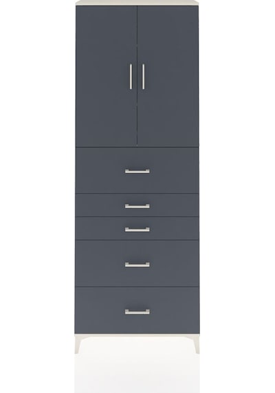 Arges Dolap 3 Raflı 5 Çekmeceli 2 Kapaklı 88x30x243 Aytaşı-an... Aytaşı
