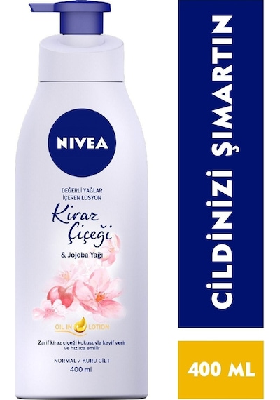 Değerli Yağlar Içeren Kiraz Çiçeği & Jojoba Yağı Vücut Losyonu 400ml