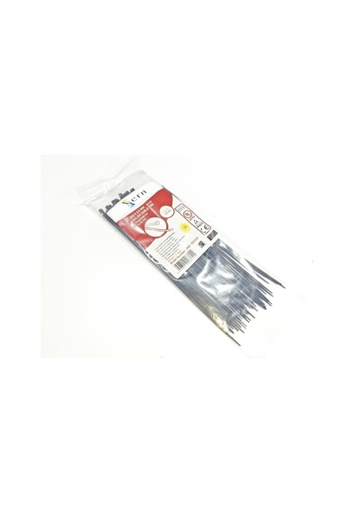 20cm Siyah Kablo Bağı 2,5 Mm Plastik Kelepçe - 100 Adet Nylon Düzenleyici