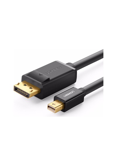 Ugreen 4K 60Hz / 2K 144Hz Mini DisplayPort to DisplayPort Dönüştürücü Kablo 1.5 Metre Siyah