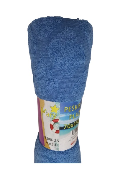 Plaj Havlusu Peşkır Zaplazu Mavi Erkek 150x71