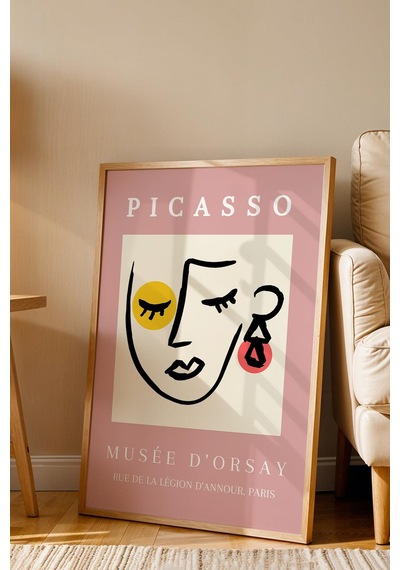 Pablo Picasso Musee D' Orsay Çerçeveli Tablo - Eklektik Tarz Duvar Dekoru