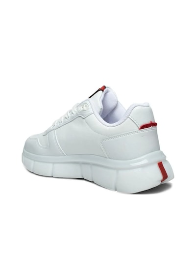 Solazer 062-26 Cilt Deri Rugan Karışımlı Anatomik Taban Erkek Sneaker Beyaz