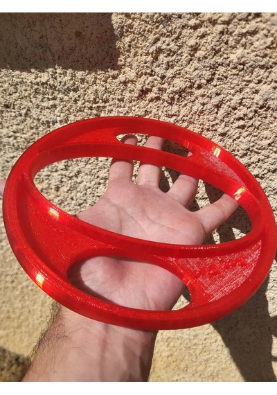 3d Baskı Tpu Köpek Frizbi Esnek Halka Köpek Oyuncağı 20 Cm Fırlatma Ve Yakalama Oyuncağı Kırmızı