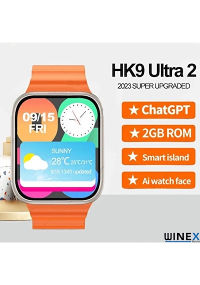Winex Watch HK9 Ultra 2 Amoled Ekran Akıllı Saat (İthalatçı Garantili)