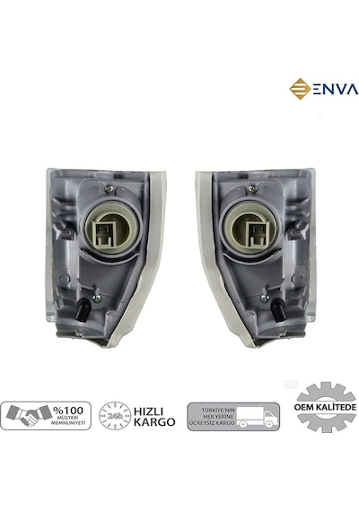 Fiat Tipo Sağ + Sol Ön Taraf Sinyal Lambası Takımı 1990-2000 Duy
