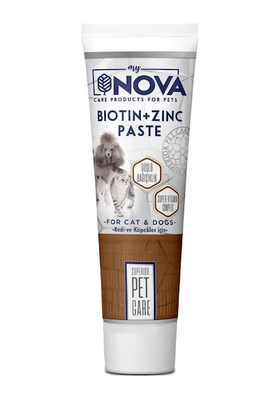 Nova Kedi ve Köpekler için Biotin & Zinc Paste 100 gr