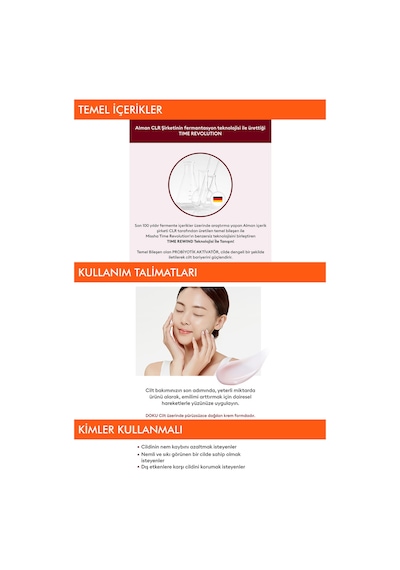 Missha Time Revolution Red Algae Revitalizing Cream  oksidan İçerikli Krem 50 ML
