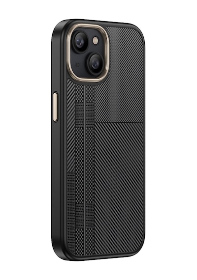 Nihcase Apple Uyumlu iPhone 15 Plus Kılıf M-safe Manyetik Şarj Karbon Fiber Görünüm Antina Kapak