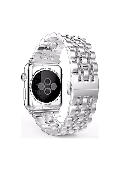 E2M Apple Uyumlu  Watch 38-40MM KRD-07 METAL GÜMÜŞ KORDON