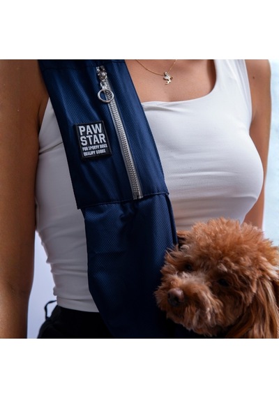 Lacivert Crossbody Çanta Kedi Köpek Taşıma Çantası