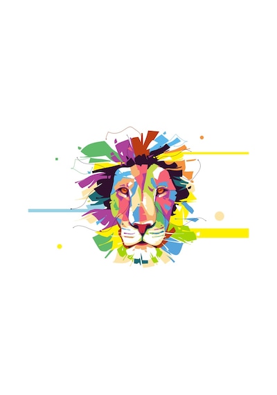 Aslan 2 Folyo Sticker 50cm Uzunluk Siyah