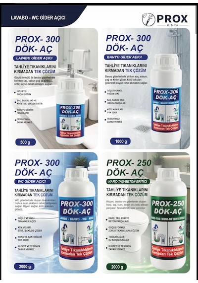 Prox -300 Lavabo-banyo-wc Gider Açıcı 2 Kg
