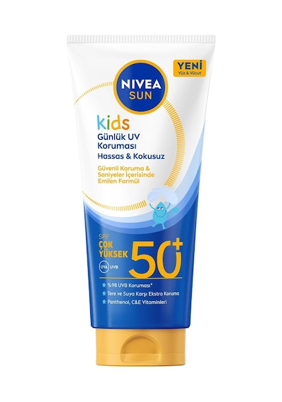 Nıvea Sun Spf50 Çok Yüksek Korumalı Çocuk Güneş Kremi 100 Ml, Tere Ve Suya Dayanıklı,c,e Vitamini