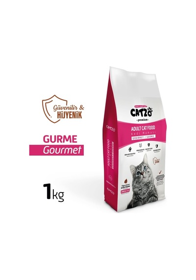 Premium Gourmet Renkli Taneli Yetişkin Kedi Maması 1 Kg