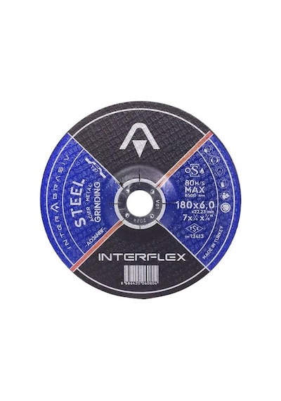 İnterflex180x8,0x22,23mm Taşlama taşı 1 Adet