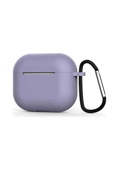 Apple AirPods Uyumlu 3. Nesil Zore Airbag 28 Silikon Kılıf Lavendery Gray