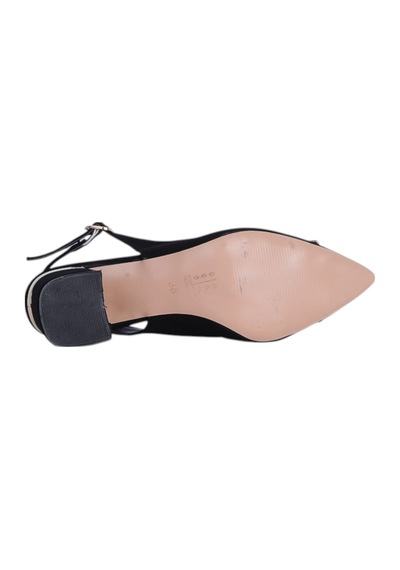 Esracan 2807 5cm Slingback Kadın Topuklu Ayakkabı siyah